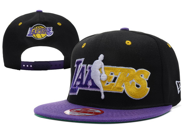 Los Angeles Lakers Black Snapback Hat XDF 0512